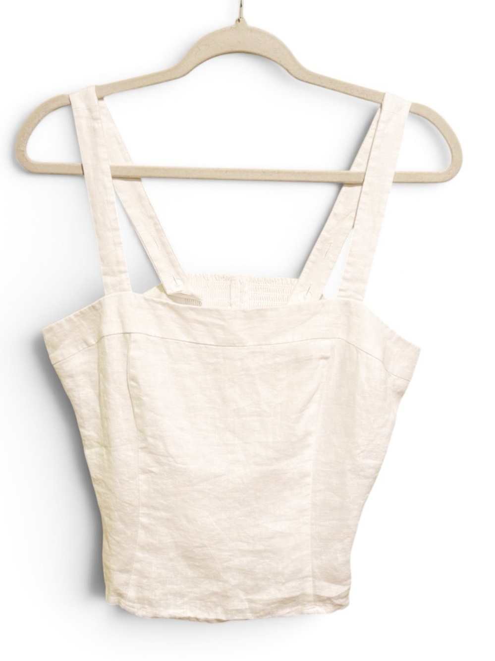 NWT Quince 100% European Flax Linen Tank in White - Size Medium